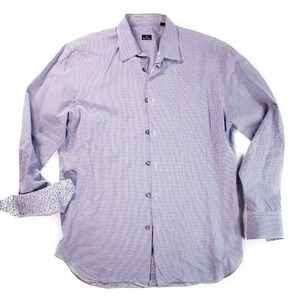 Paul Smith Blue Checkered Dress Shirt M